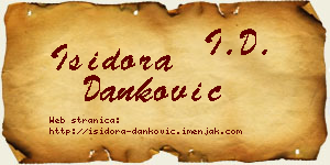 Isidora Danković vizit kartica